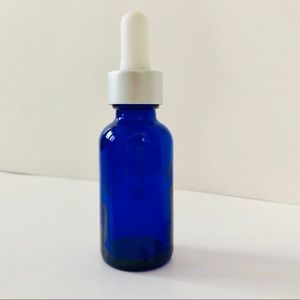 Blue Glass Bottle With Dropper *Set of 6*